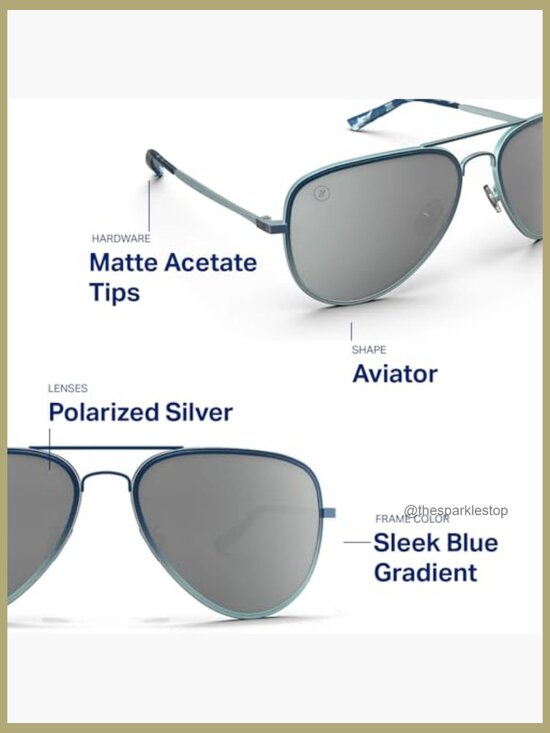 Metal Frame Polarized Sunglasses with UV Protection, Aviator Style main image 5